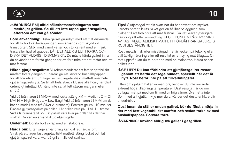 weber Gusseiserne Wendeplatte User Manual | Page 10 / 16