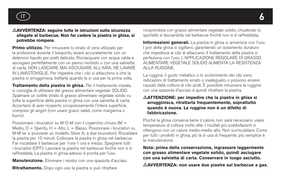 weber Gusseiserne Wendeplatte User Manual | Page 6 / 16