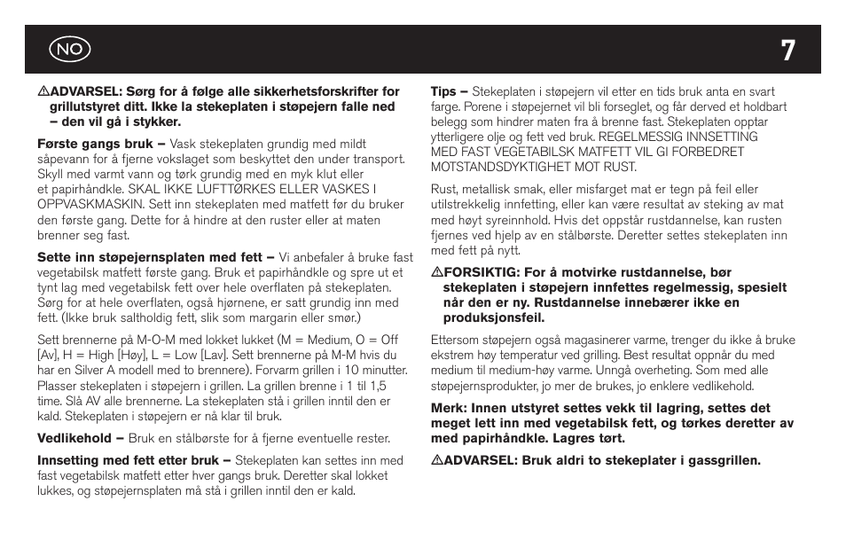 weber Gusseiserne Wendeplatte User Manual | Page 7 / 16