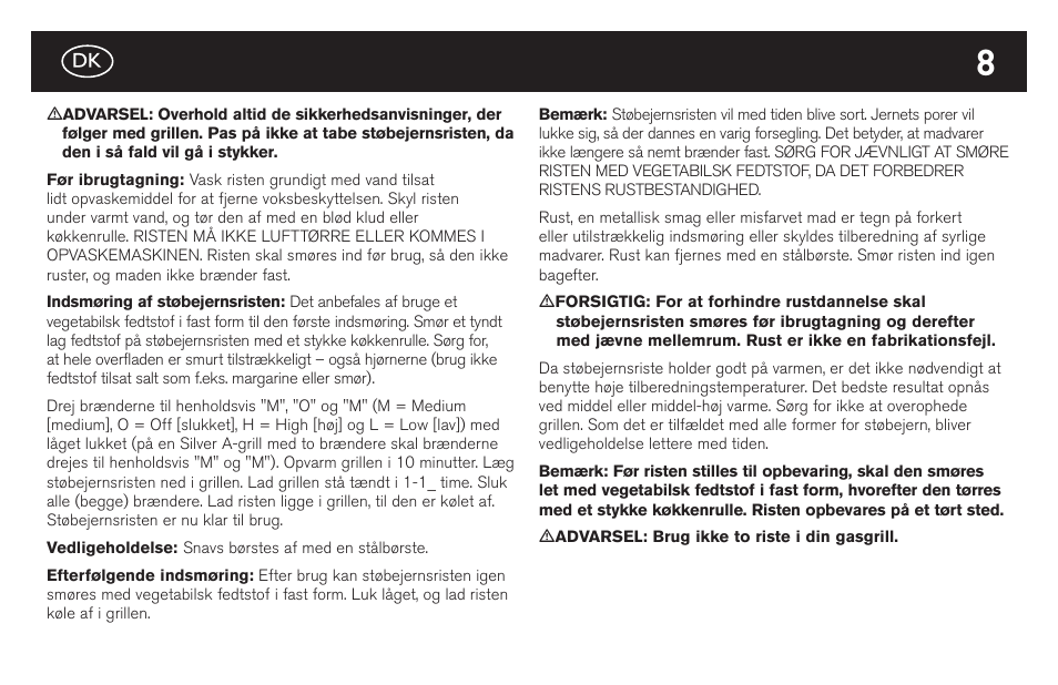 weber Gusseiserne Wendeplatte User Manual | Page 8 / 16