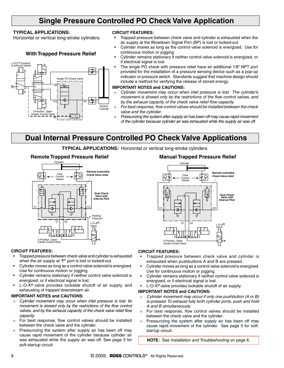 With trapped pressure relief | Ross Controls 2_2 WAY WITH PRESSURE RELEASE SERIES 27 User Manual | Page 3 / 5