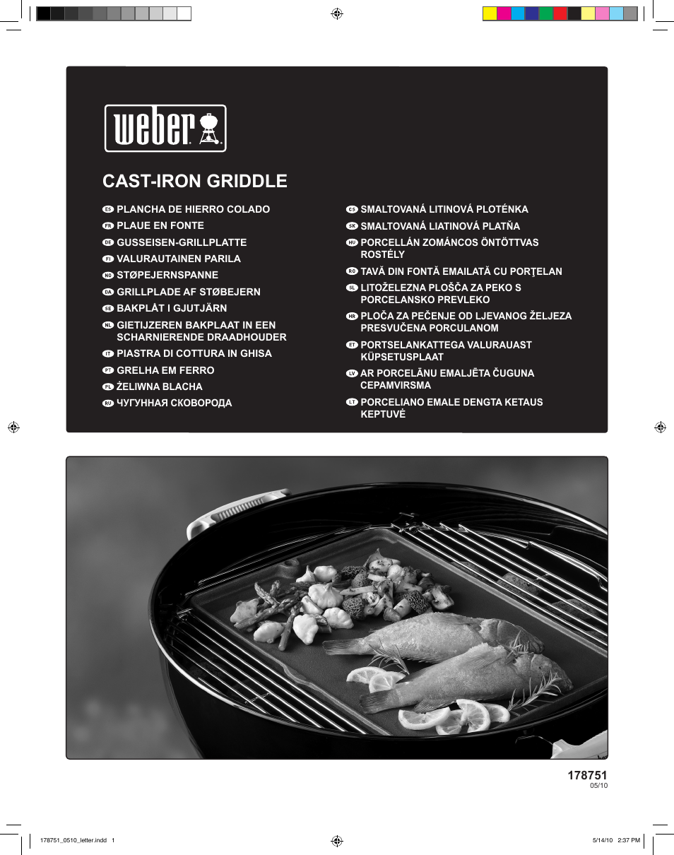weber Gusseisen-Grillplatte User Manual | 24 pages