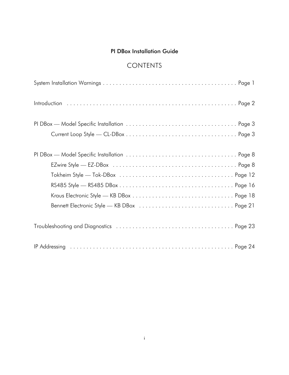 Progressive International Electronics EZ Wire DBox User Manual | Page 3 / 35