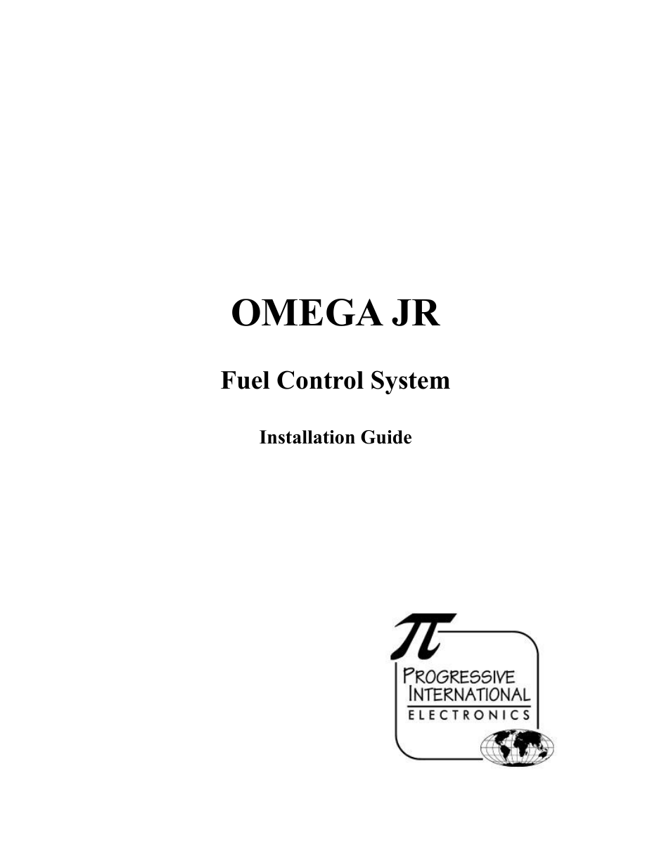 Progressive International Electronics Omega JR User Manual | 15 pages