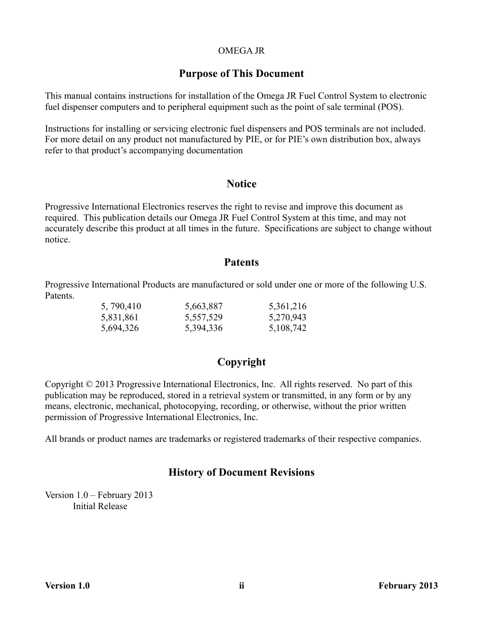 Progressive International Electronics Omega JR User Manual | Page 4 / 15
