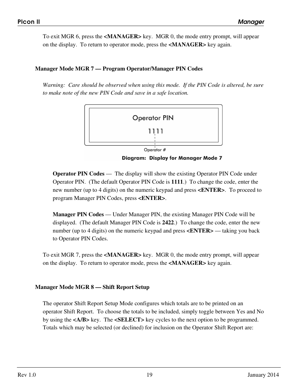 Progressive International Electronics PIcon II Console User Manual | Page 24 / 44