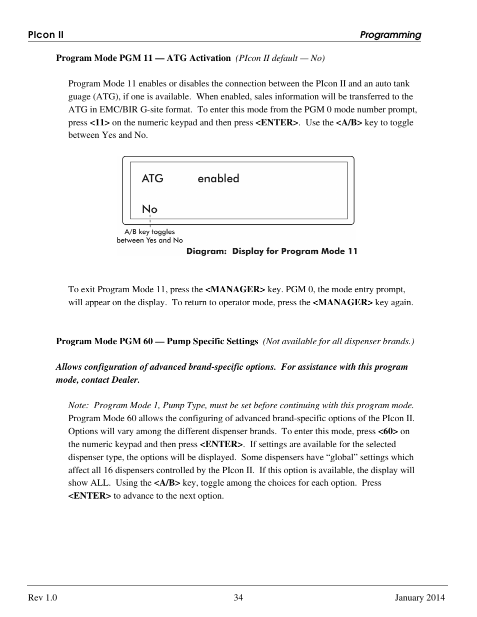 Progressive International Electronics PIcon II Console User Manual | Page 39 / 44