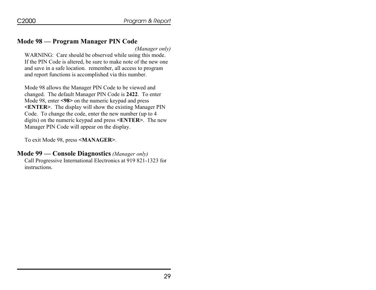 Progressive International Electronics C2000 User Manual | Page 35 / 54