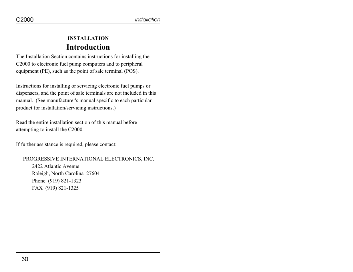 Introduction | Progressive International Electronics C2000 User Manual | Page 36 / 54