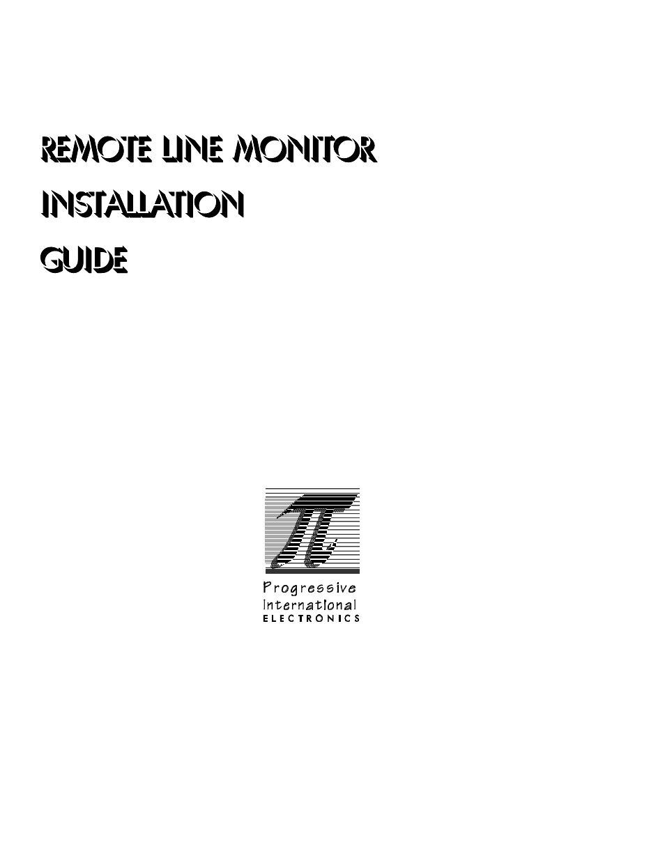 Progressive International Electronics RLM User Manual | 60 pages