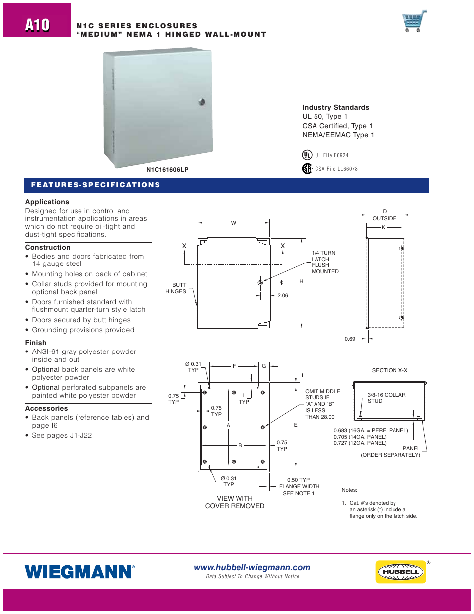 Wiegmann N1C Series User Manual | Page 10 / 14