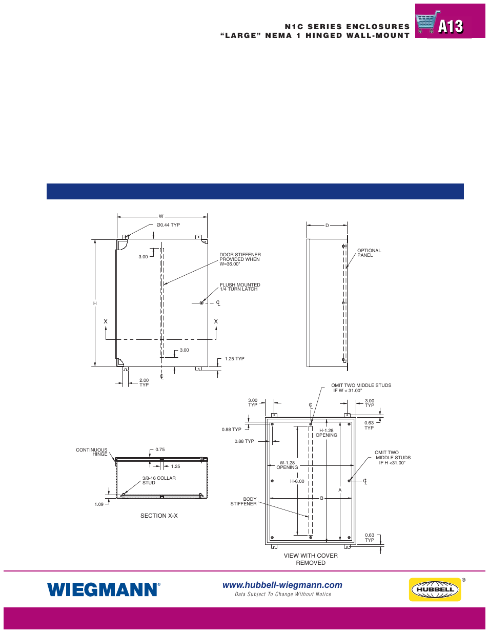 Wiegmann N1C Series User Manual | Page 13 / 14
