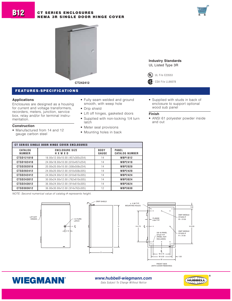 Wiegmann CT Series User Manual | Page 12 / 14