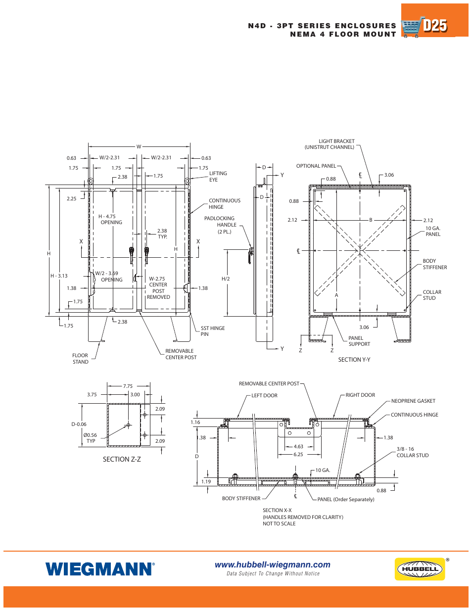 Wiegmann WA-FSN43PT Series User Manual | Page 25 / 28