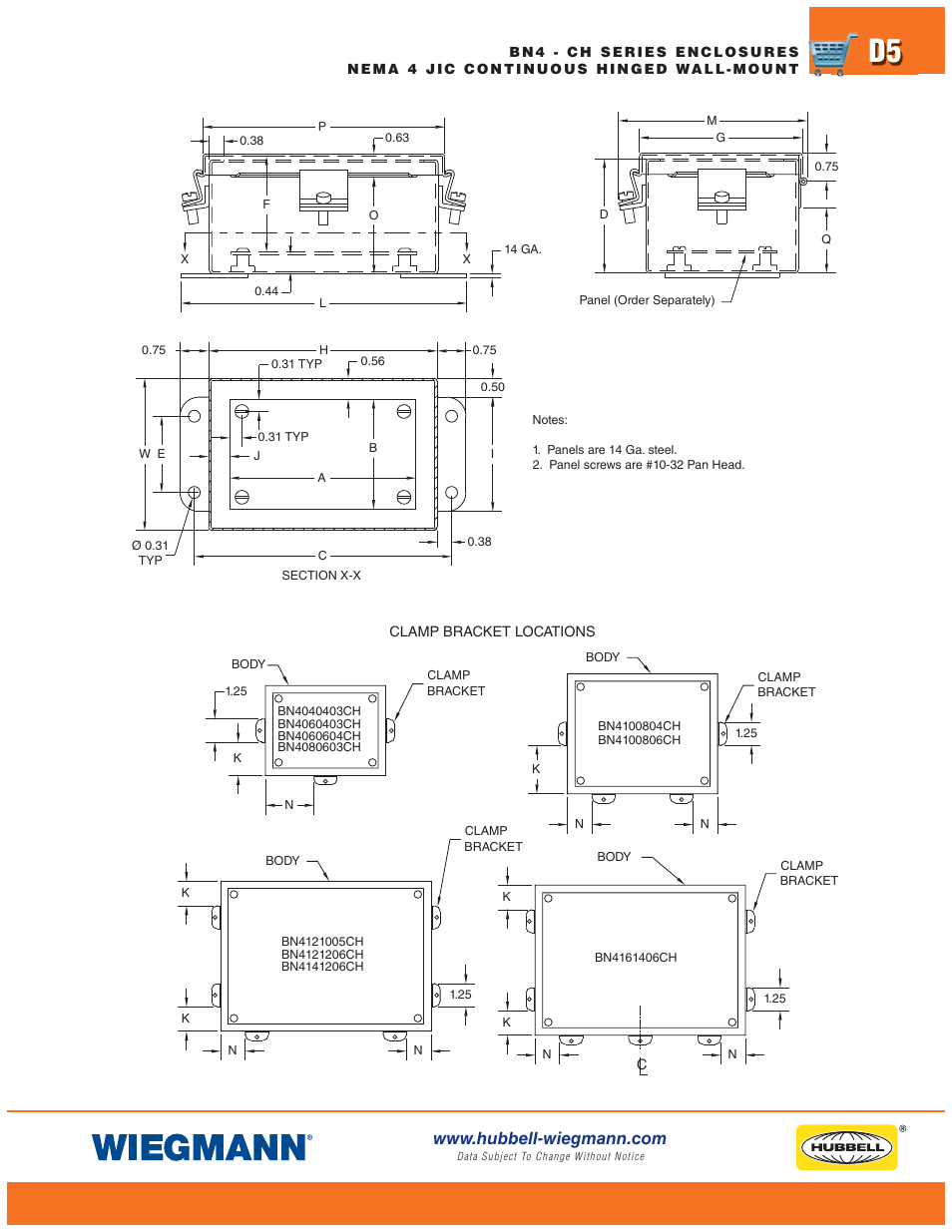 Wiegmann WA-FSN43PT Series User Manual | Page 5 / 28
