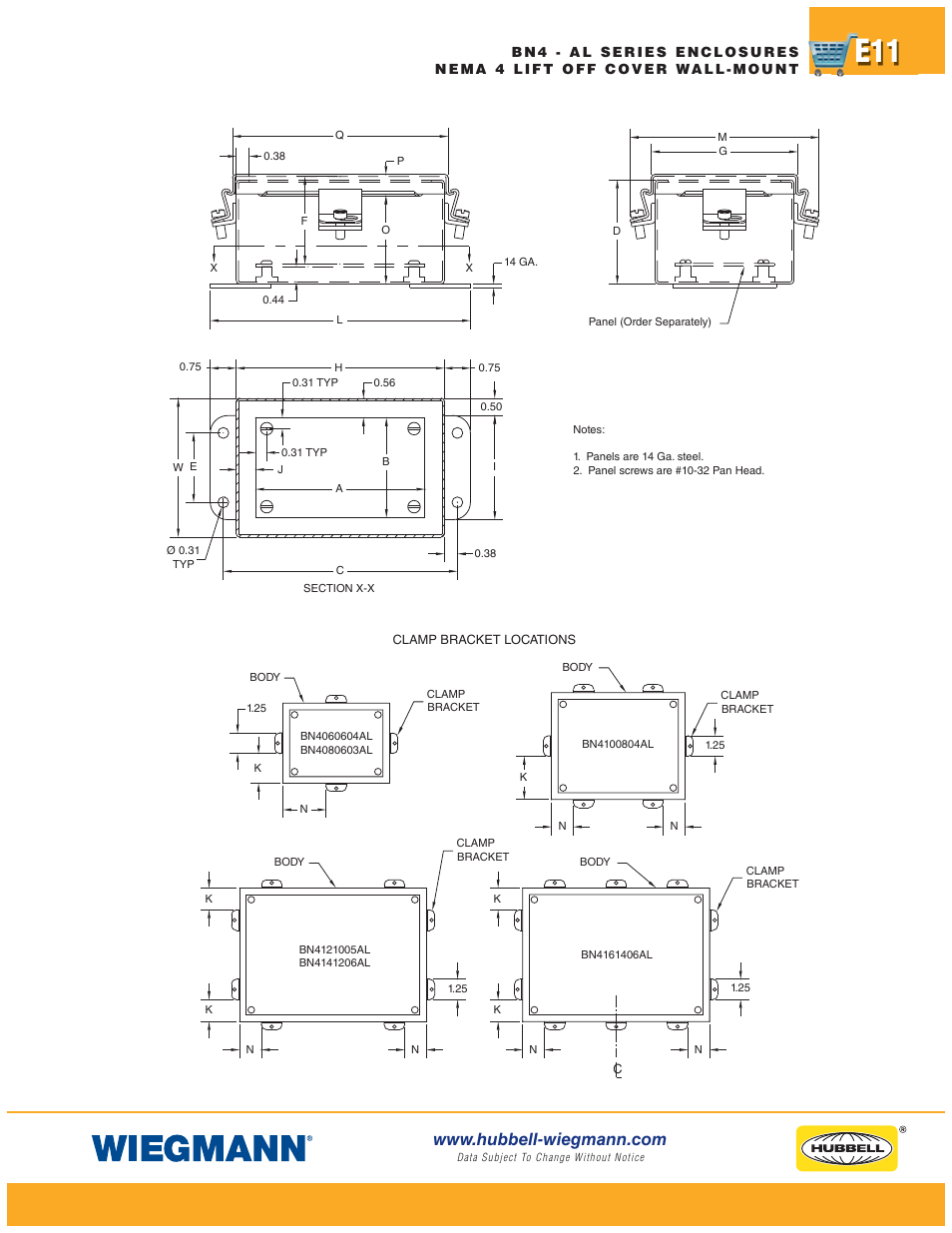 Wiegmann Non-Metallic Series User Manual | Page 11 / 80