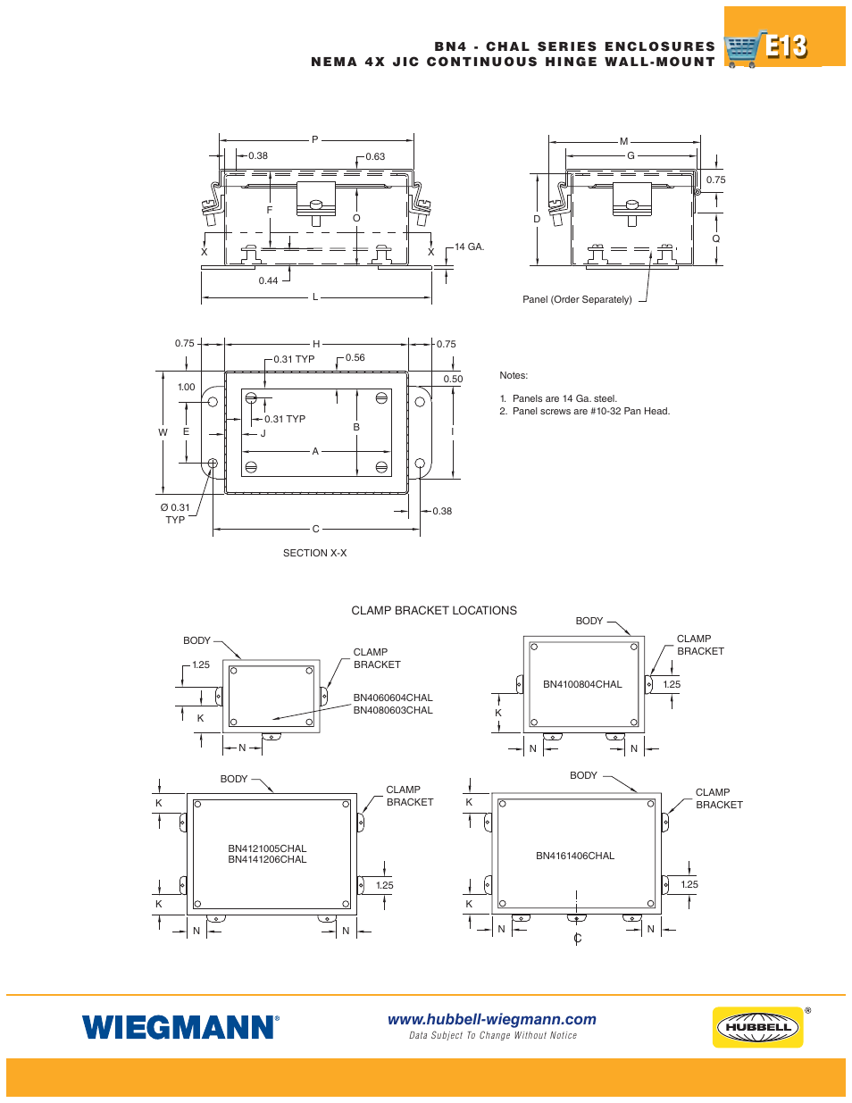 Wiegmann Non-Metallic Series User Manual | Page 13 / 80