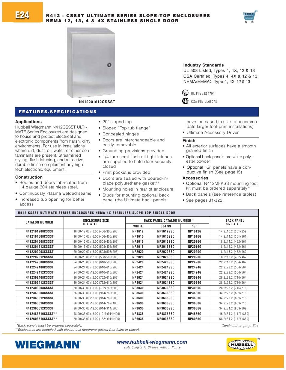 Wiegmann Non-Metallic Series User Manual | Page 24 / 80