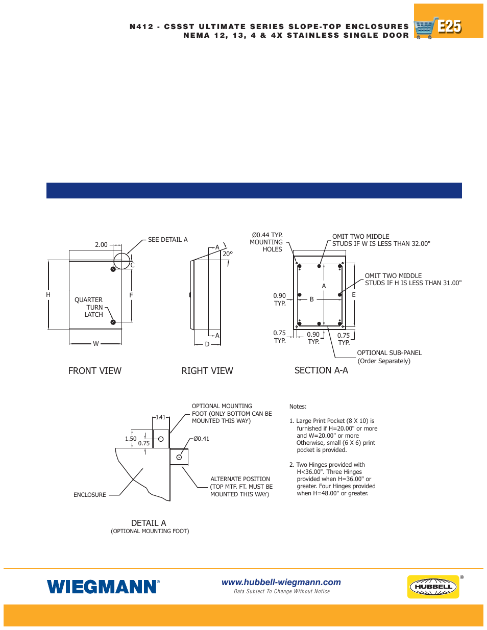 Detail a | Wiegmann Non-Metallic Series User Manual | Page 25 / 80