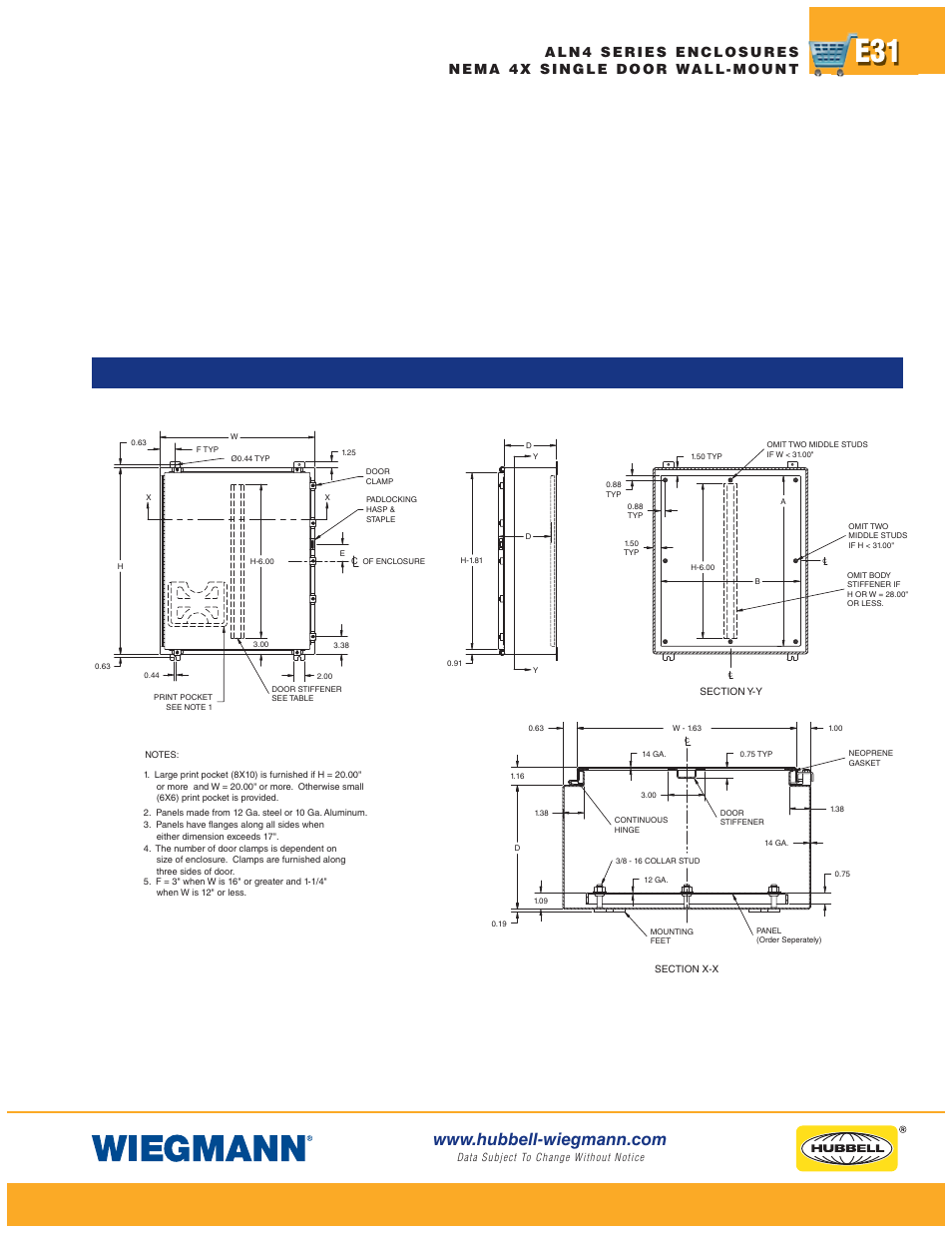 Wiegmann Non-Metallic Series User Manual | Page 31 / 80