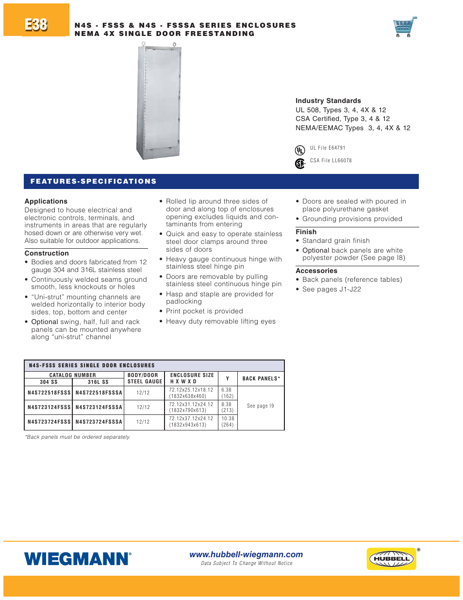 Wiegmann Non-Metallic Series User Manual | Page 38 / 80