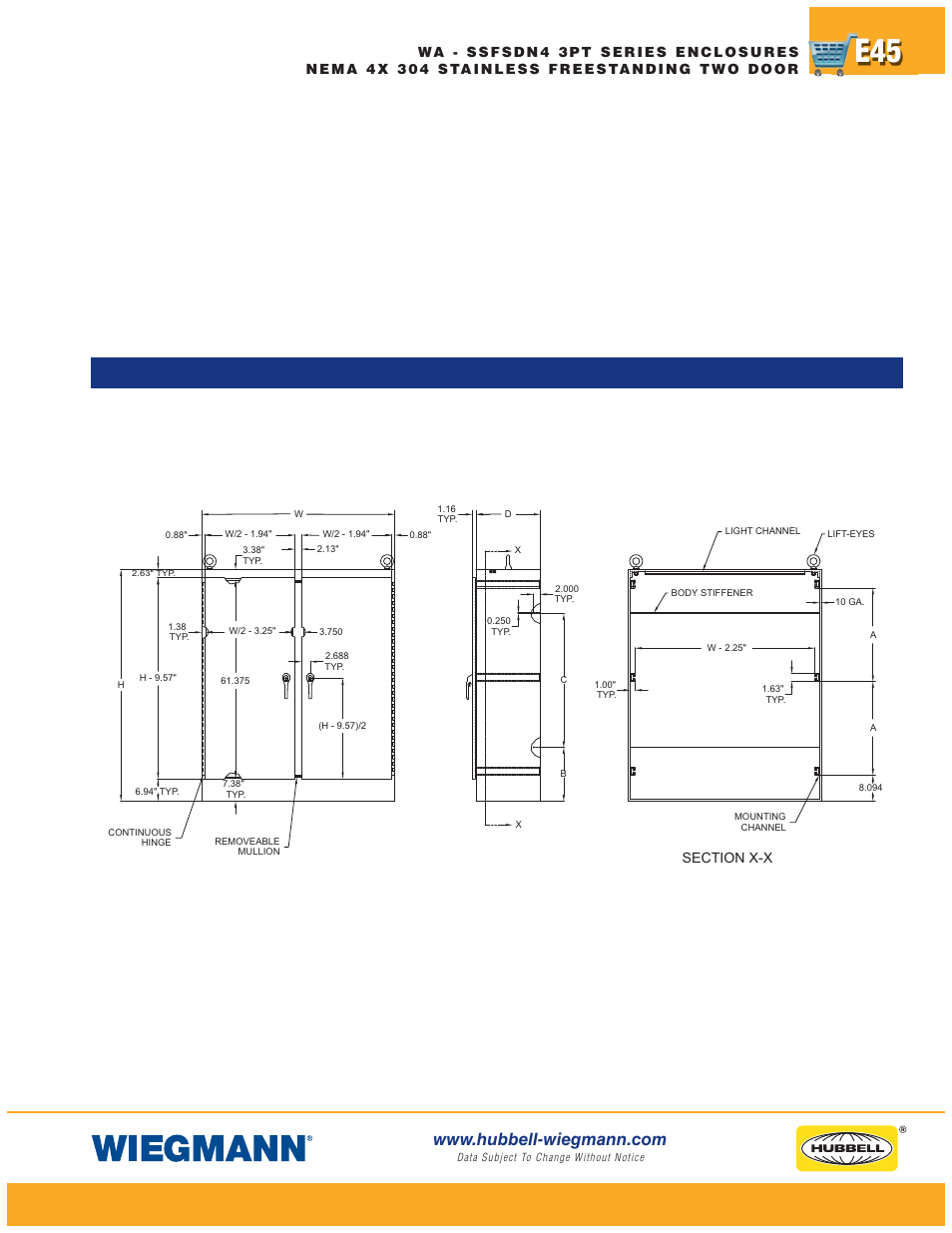 Wiegmann Non-Metallic Series User Manual | Page 45 / 80