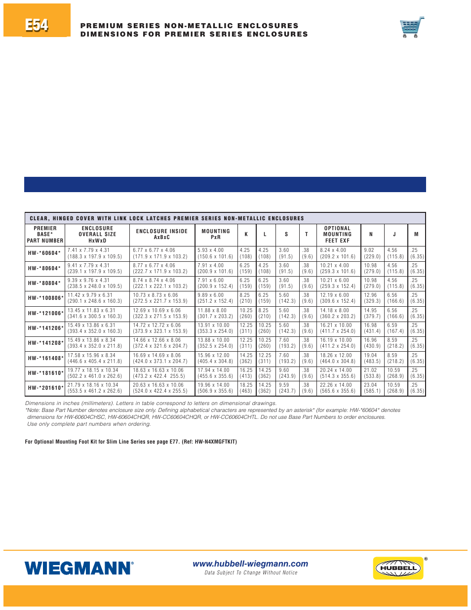 Wiegmann Non-Metallic Series User Manual | Page 54 / 80