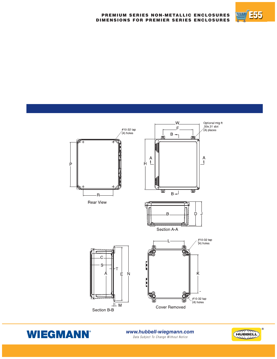 Wiegmann Non-Metallic Series User Manual | Page 55 / 80