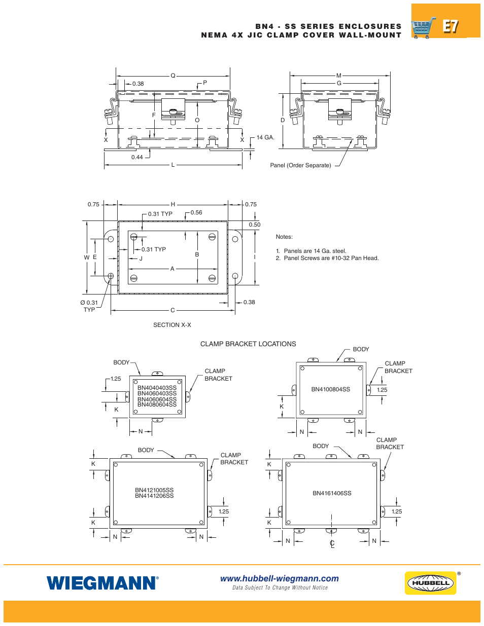 Wiegmann Non-Metallic Series User Manual | Page 7 / 80