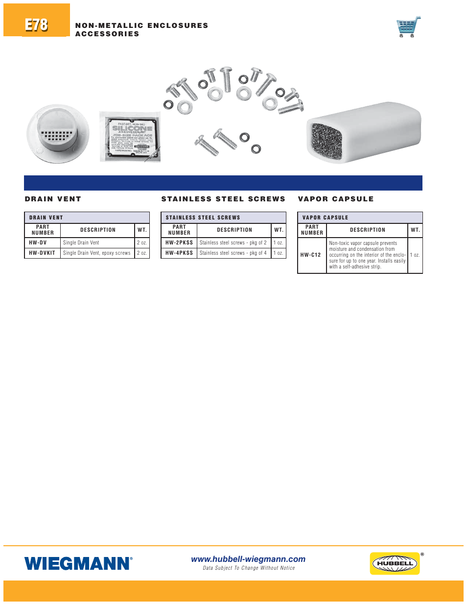 Wiegmann Non-Metallic Series User Manual | Page 78 / 80