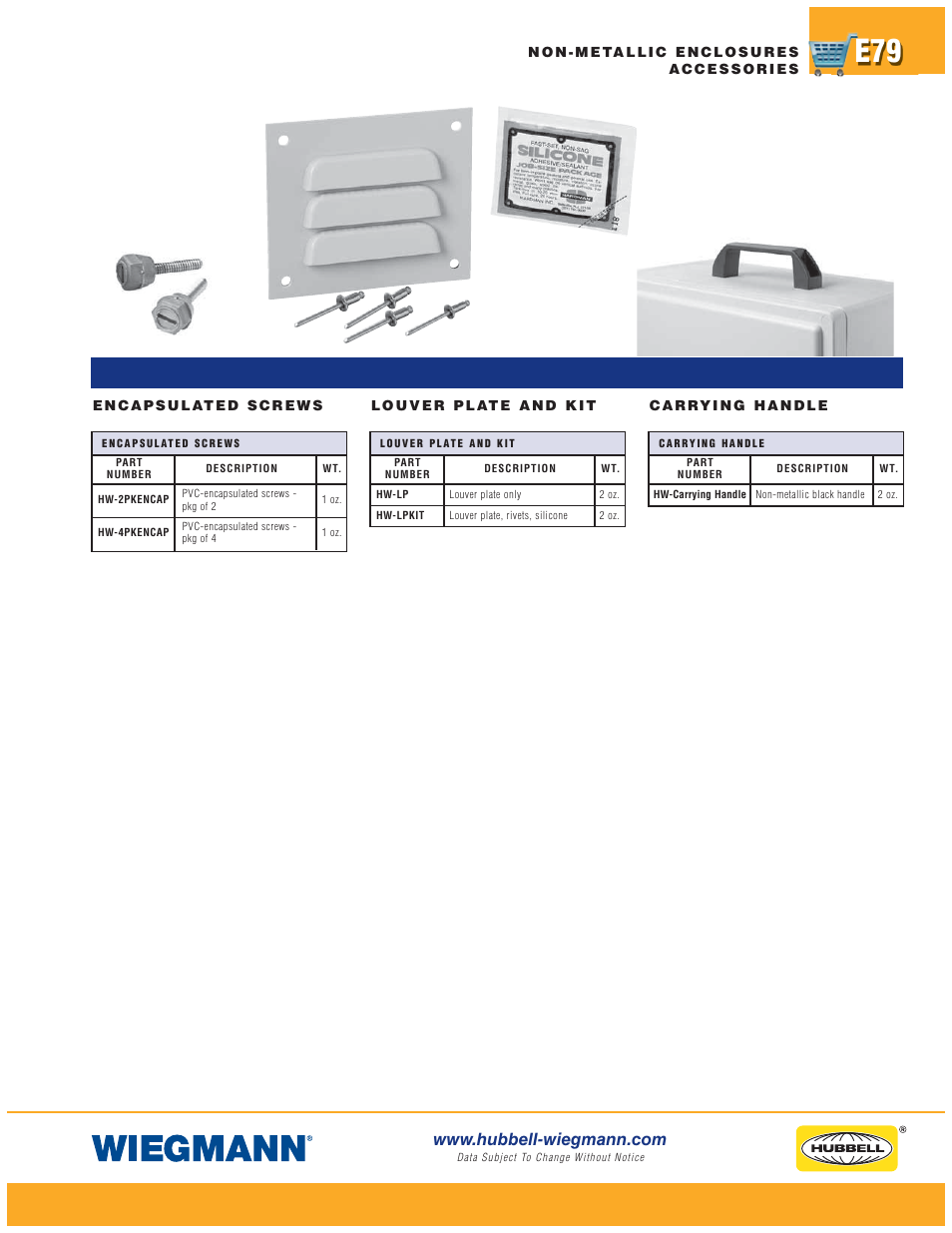 Wiegmann Non-Metallic Series User Manual | Page 79 / 80