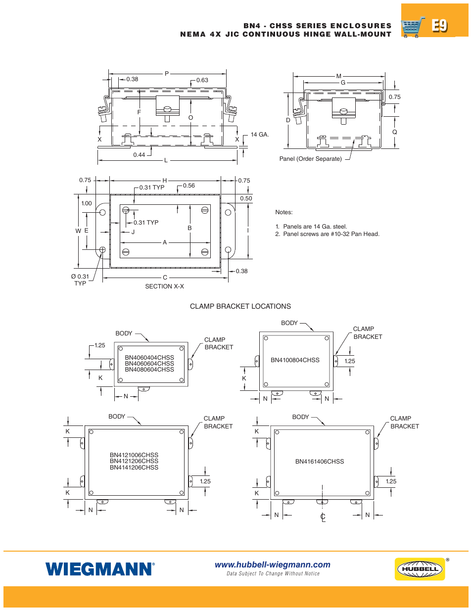 Wiegmann Non-Metallic Series User Manual | Page 9 / 80