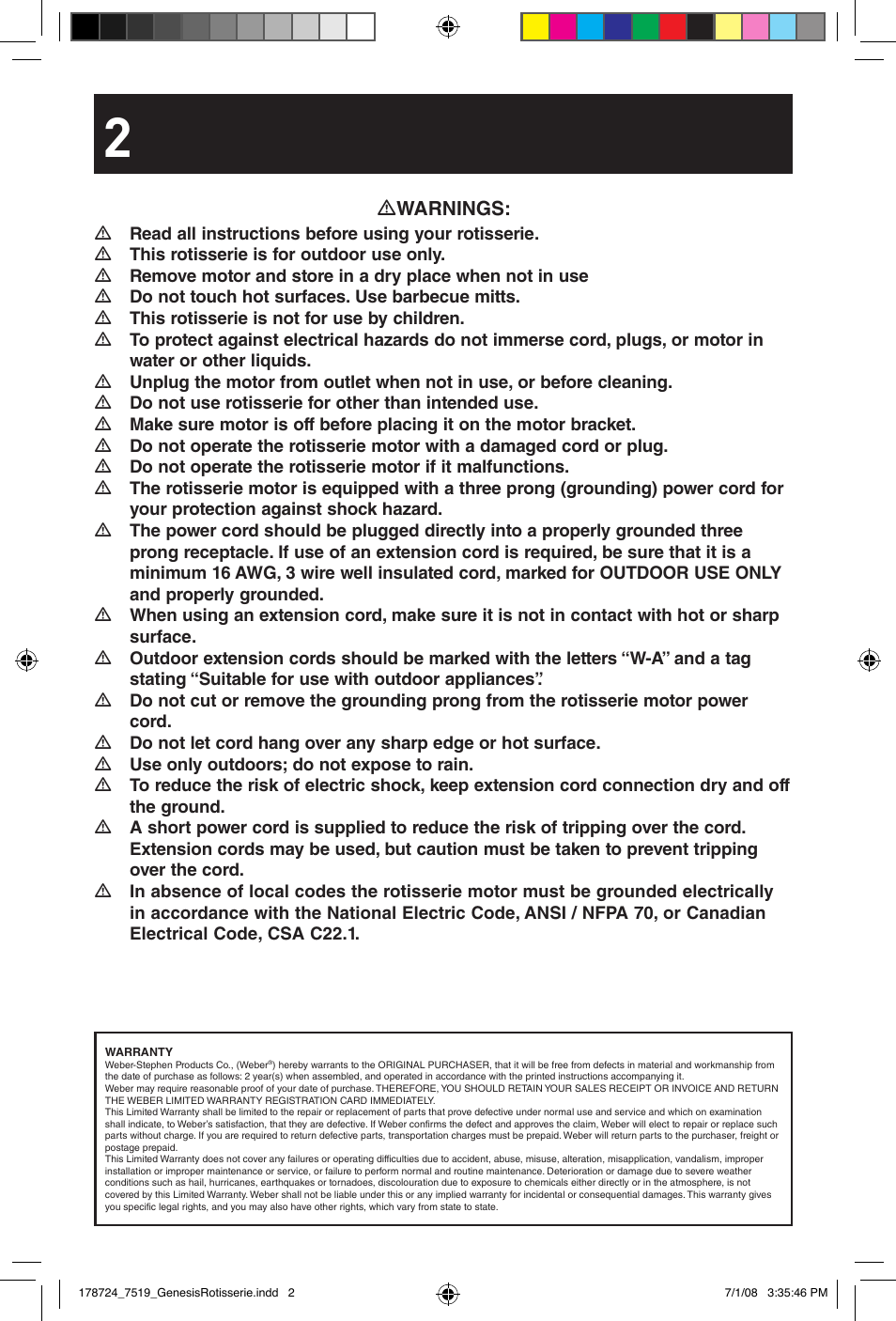 weber Drehspie? Genesis User Manual | Page 2 / 40