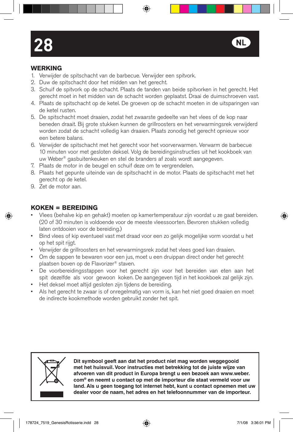 weber Drehspie? Genesis User Manual | Page 28 / 40