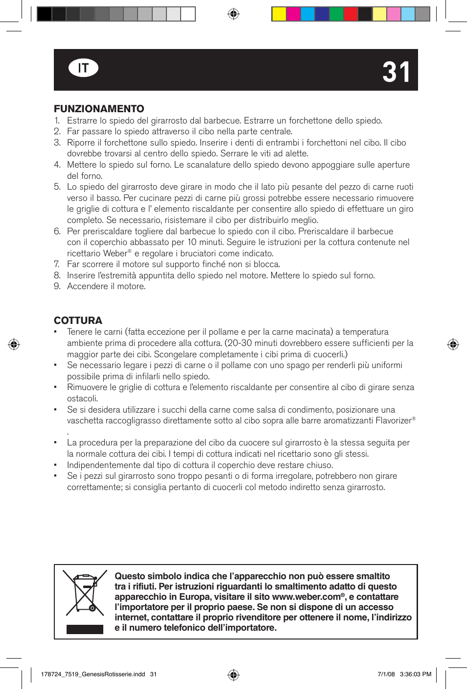 weber Drehspie? Genesis User Manual | Page 31 / 40