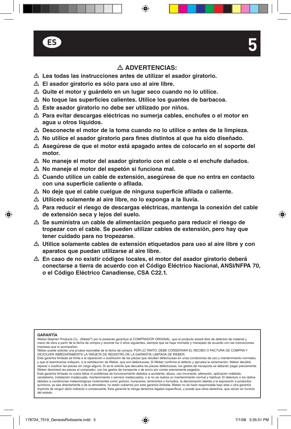 weber Drehspie? Genesis User Manual | Page 5 / 40