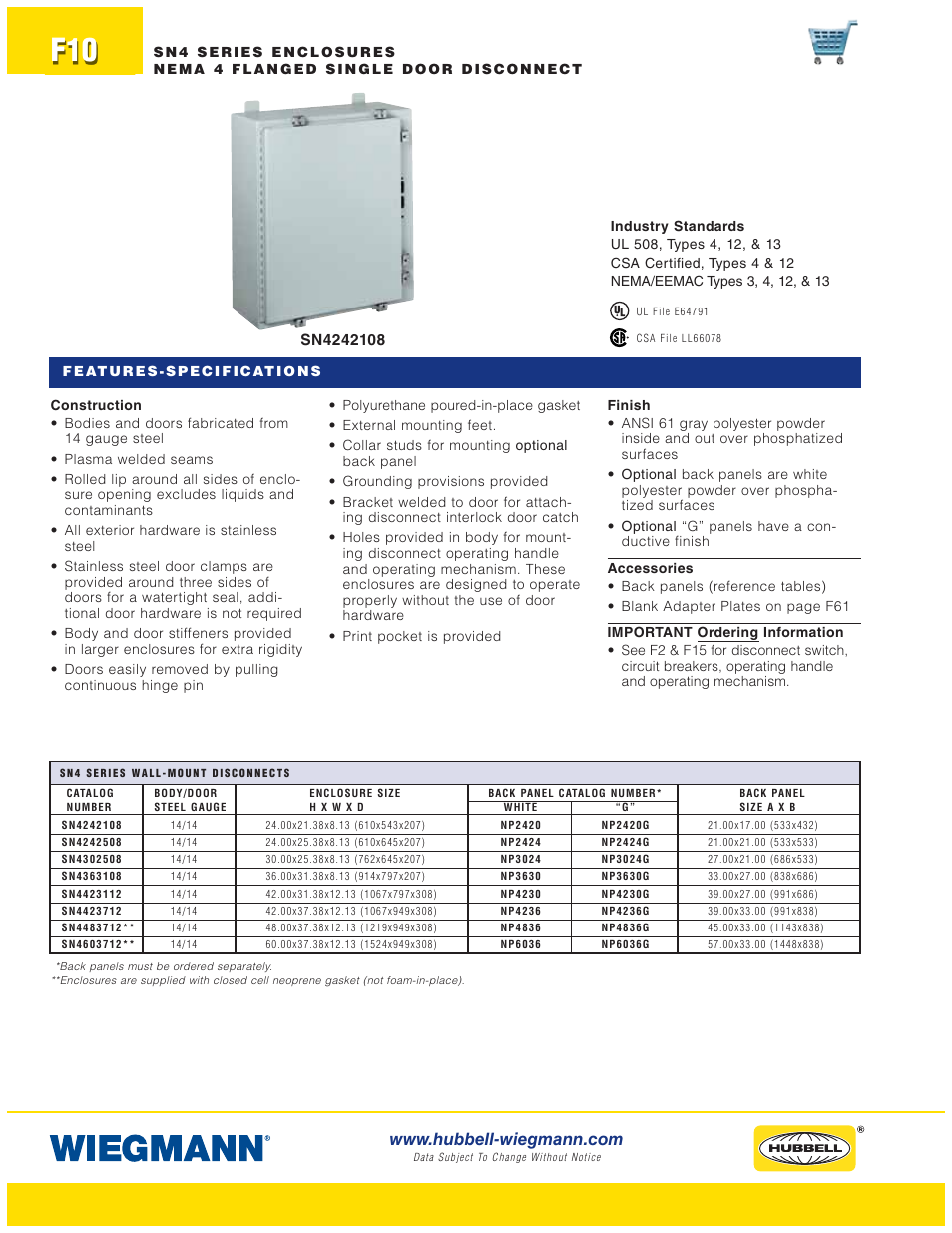 Wiegmann WAX-MSSN4 Series User Manual | Page 10 / 62