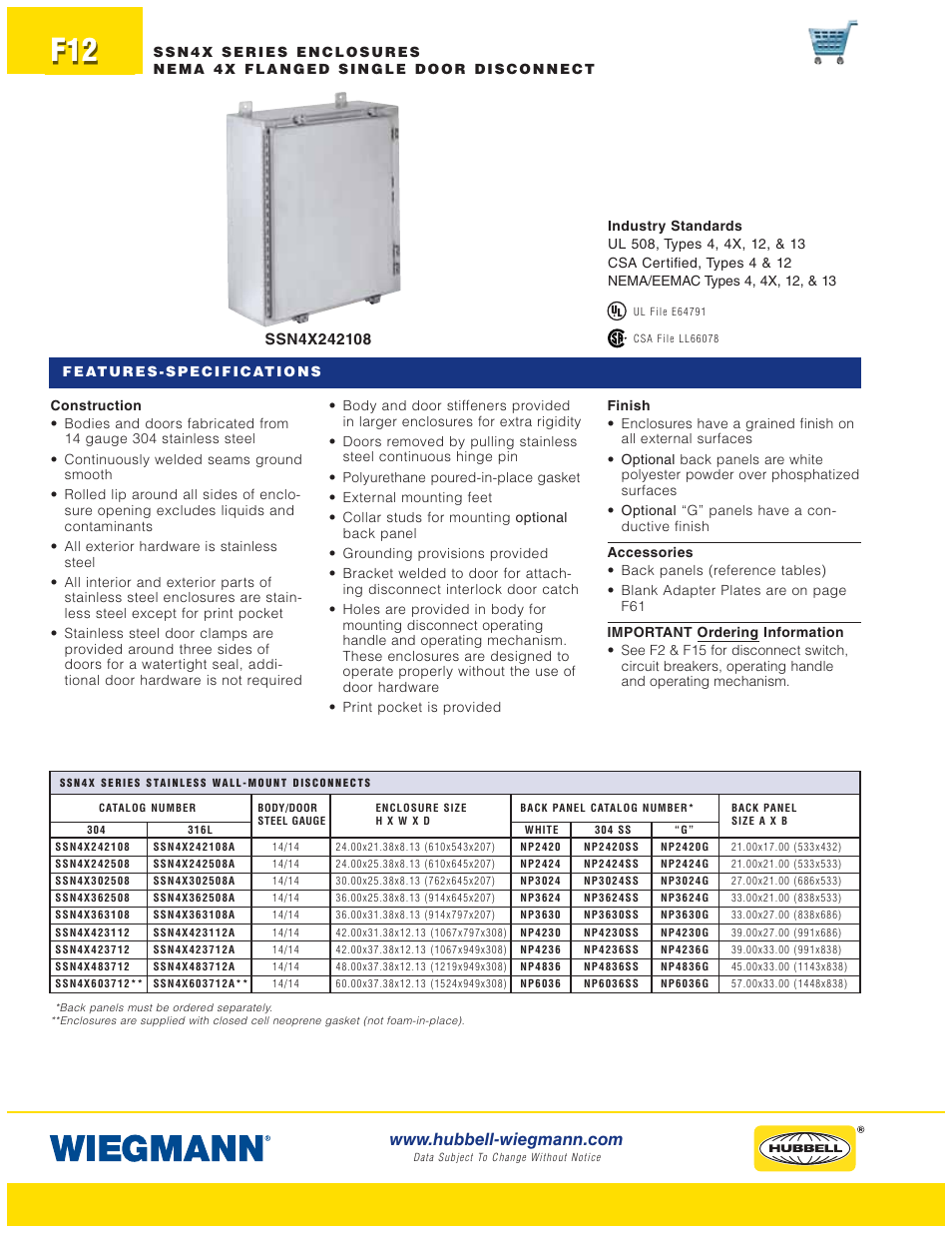 Wiegmann WAX-MSSN4 Series User Manual | Page 12 / 62