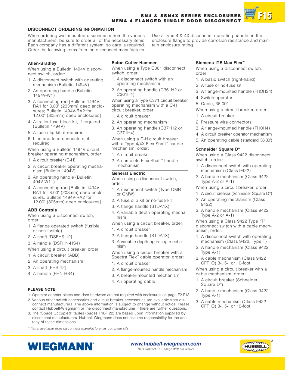 Wiegmann WAX-MSSN4 Series User Manual | Page 15 / 62