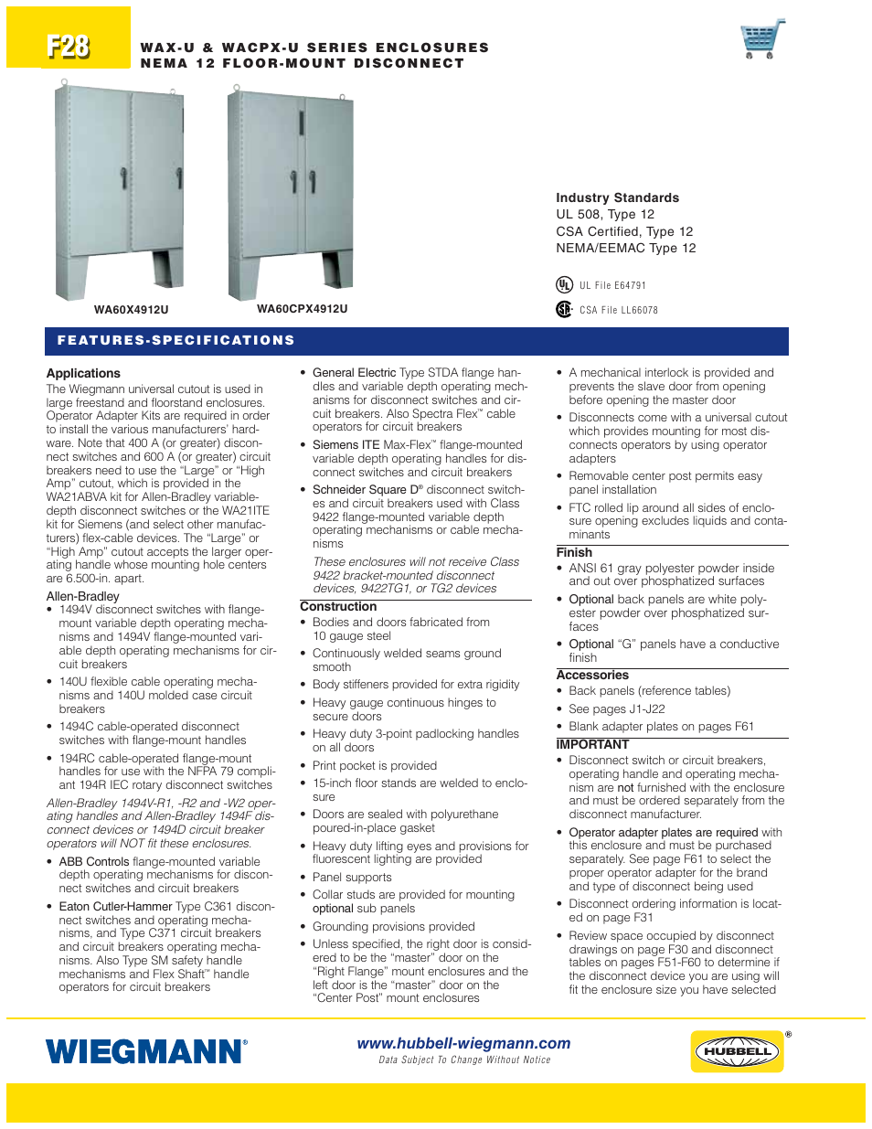 Wiegmann WAX-MSSN4 Series User Manual | Page 28 / 62