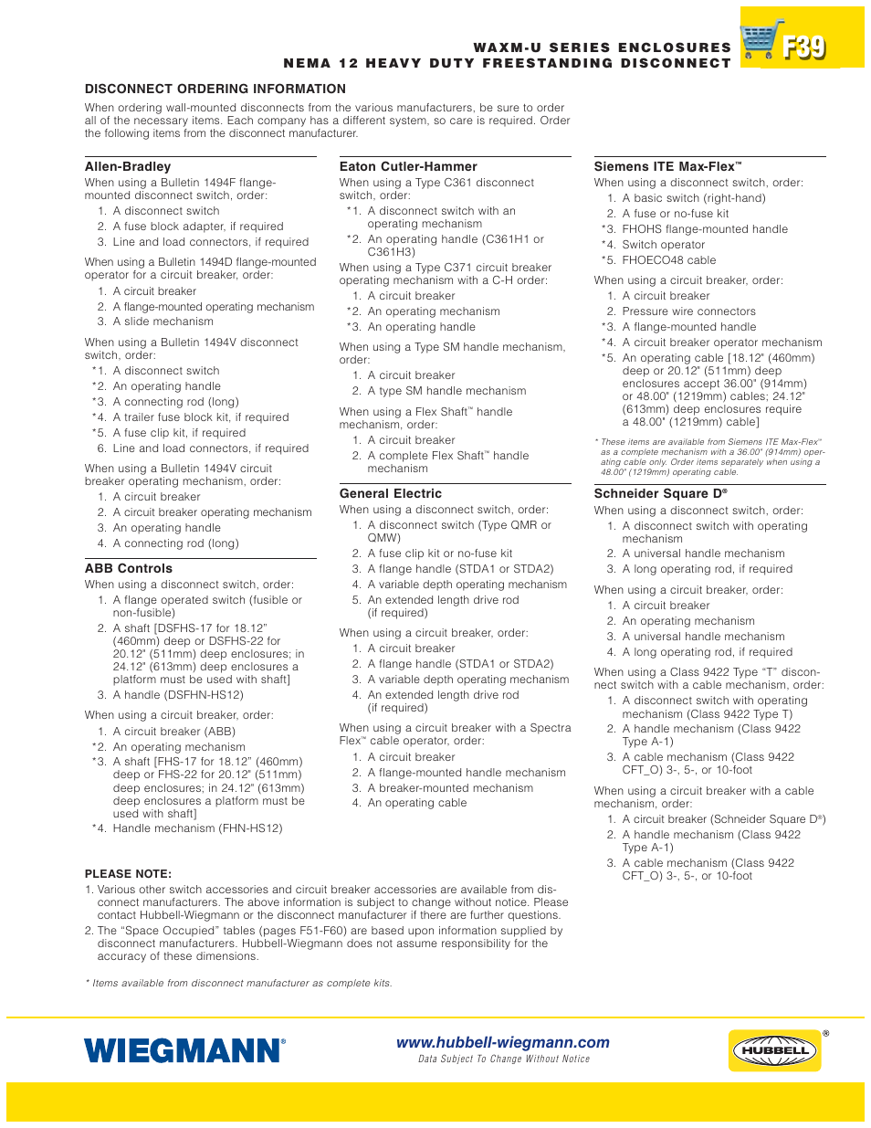 Wiegmann WAX-MSSN4 Series User Manual | Page 39 / 62