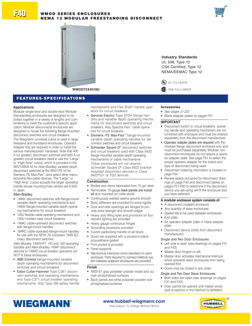 Wiegmann WAX-MSSN4 Series User Manual | Page 40 / 62