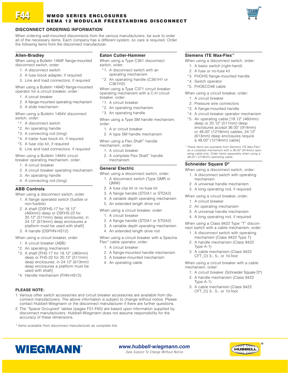 Wiegmann WAX-MSSN4 Series User Manual | Page 44 / 62