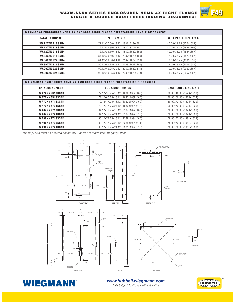 Wiegmann WAX-MSSN4 Series User Manual | Page 49 / 62