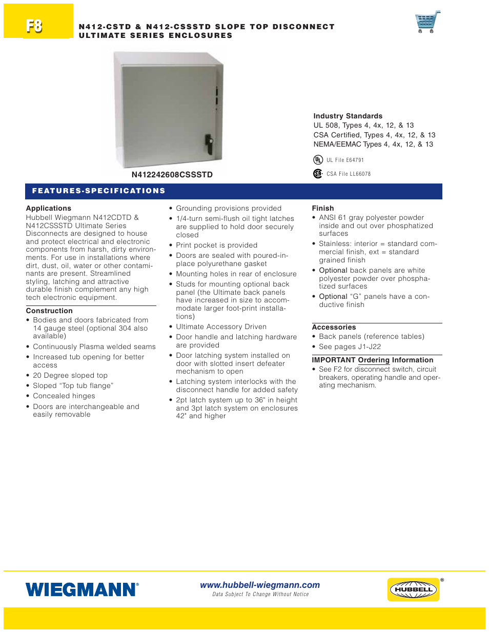 Wiegmann WAX-MSSN4 Series User Manual | Page 8 / 62