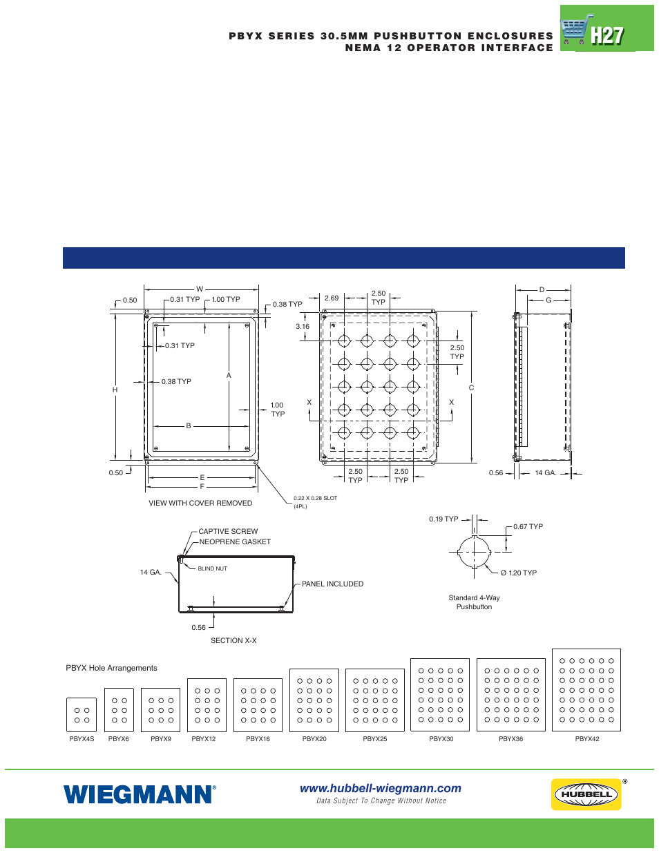 Wiegmann PBYX Series User Manual | Page 27 / 28