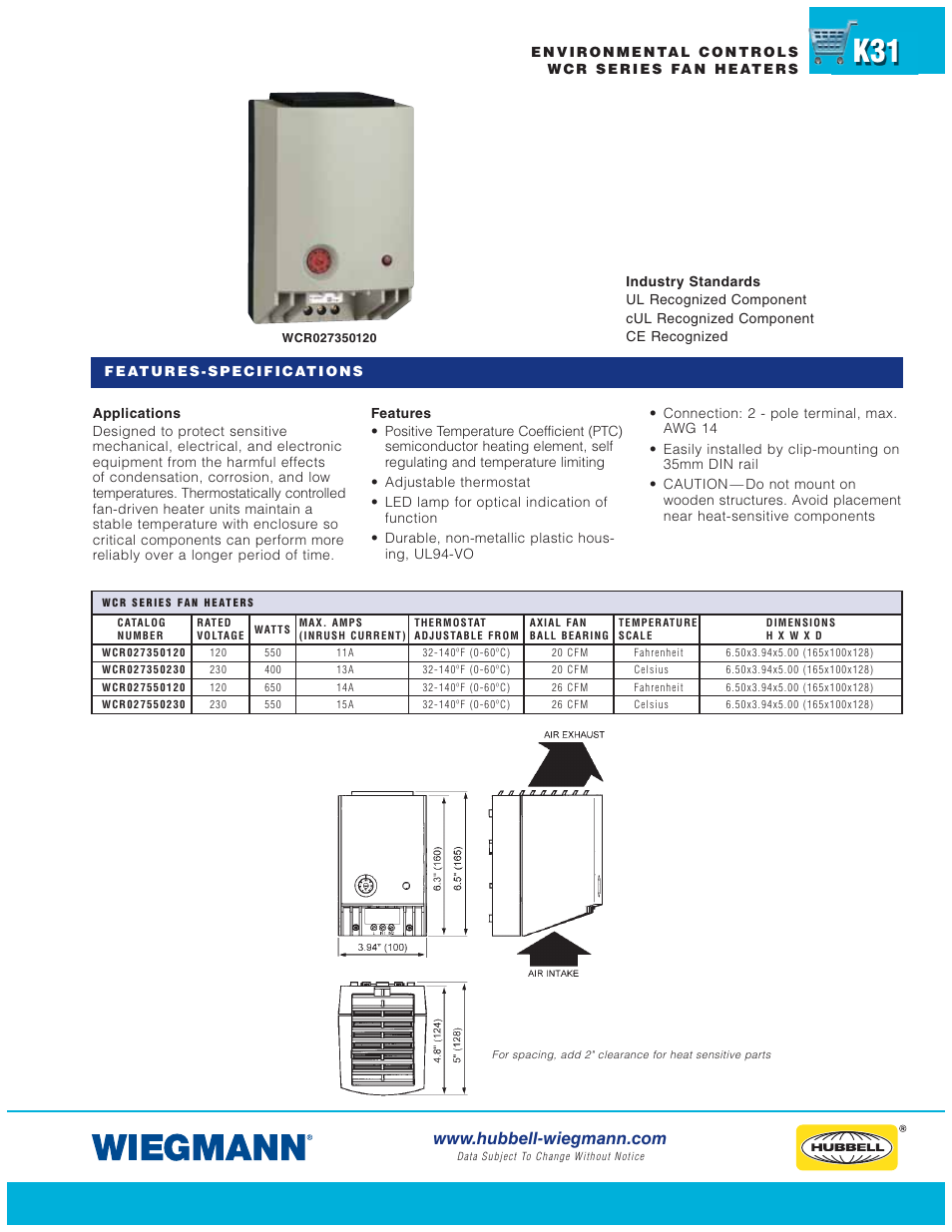 Wiegmann WPG Series User Manual | Page 31 / 44