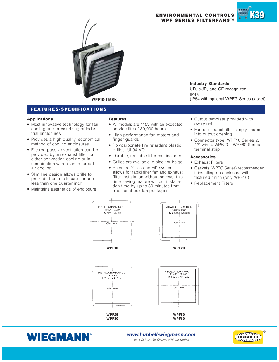 Wiegmann WPG Series User Manual | Page 39 / 44