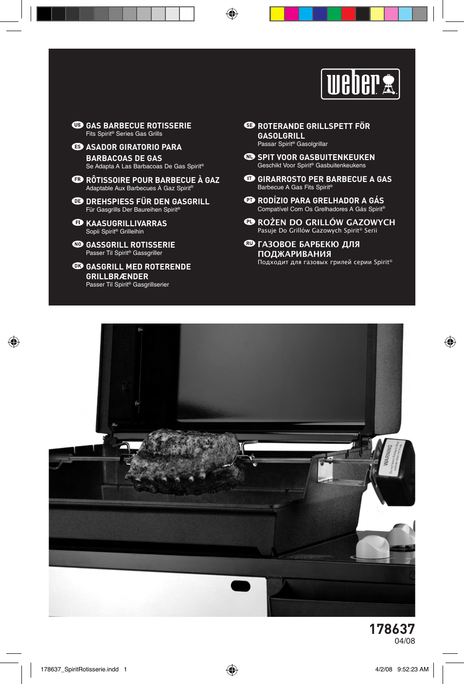 weber Drehspie? Spirit User Manual | 40 pages