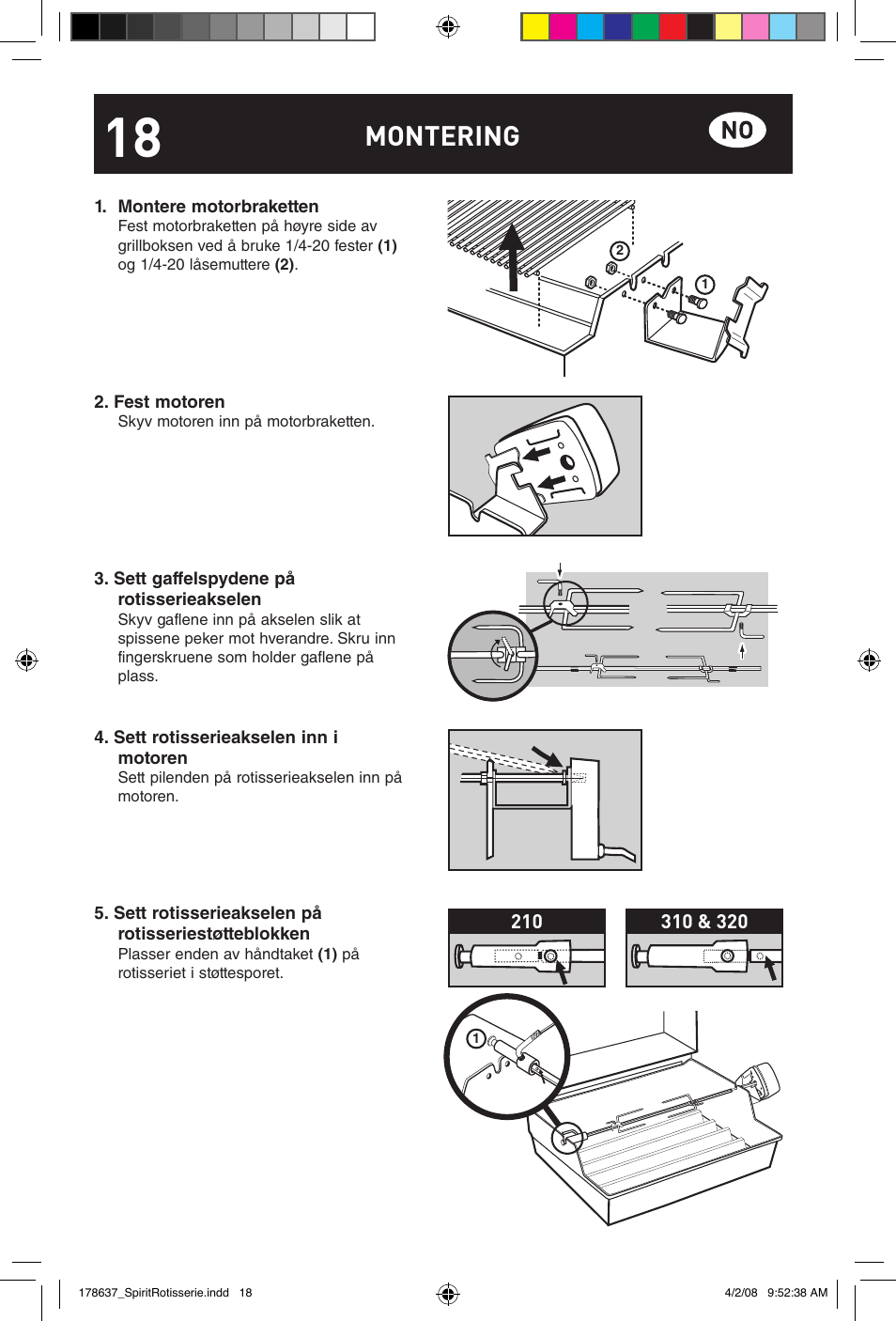 Montering | weber Drehspie? Spirit User Manual | Page 18 / 40